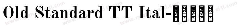 Old Standard TT Ital字体转换